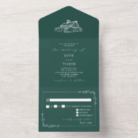 Vintager Stall Rustic Emerald Farm Wedding RSVP