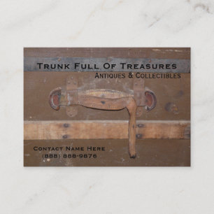 Vintager Stamm für Antiken und Sammlerstücke Visitenkarte