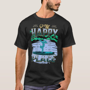 Vintager Stand Up Paddle Boarding Yoga am See T-Shirt