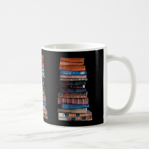 Vintager Stapel alte Bücher Kaffeetasse