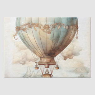 Vintager Steampunk-Heißluftballon (2) Seidenpapier
