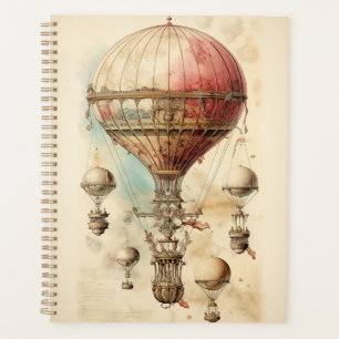 Vintager Steampunk-Heißluftballon (4) Planer