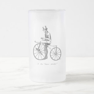 Vintager Steampunk Knochen-Schüttel-Apparat Mattglas Bierglas