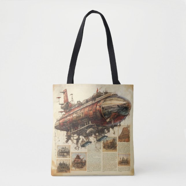 Vintager Steampunk Zeppelin (11) (Vorderseite)