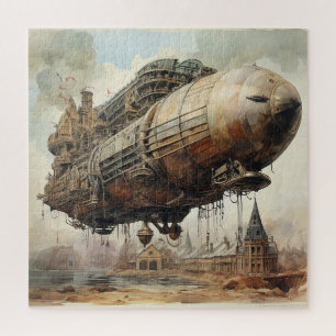 Vintager Steampunk Zeppelin (2) Puzzle