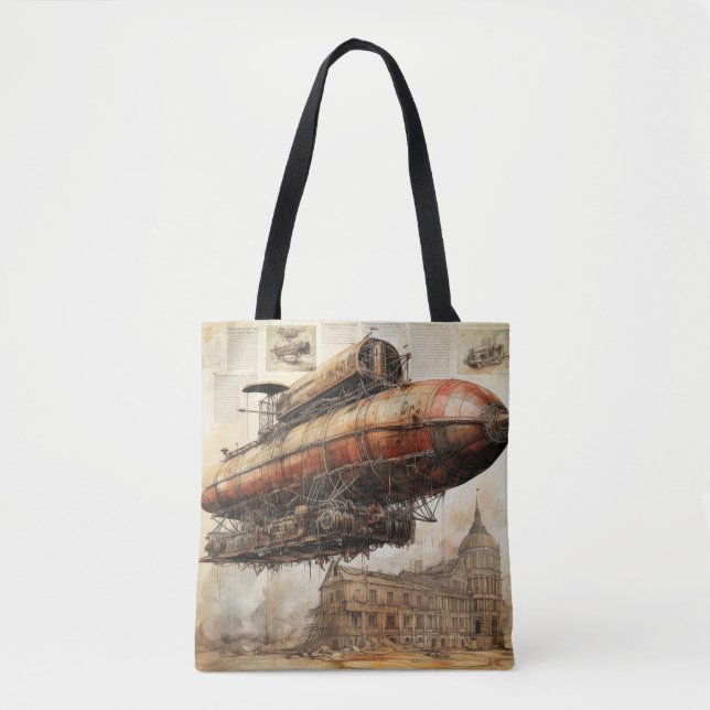 Vintager Steampunk Zeppelin (3) (Vorderseite)