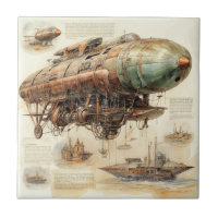 Vintager Steampunk Zeppelin (4)