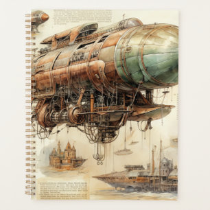 Vintager Steampunk Zeppelin (4) Planer