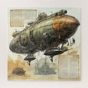 Vintager Steampunk Zeppelin (8) Puzzle