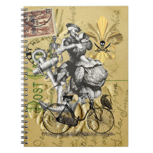 Vintager Steampunkpirat Notizblock