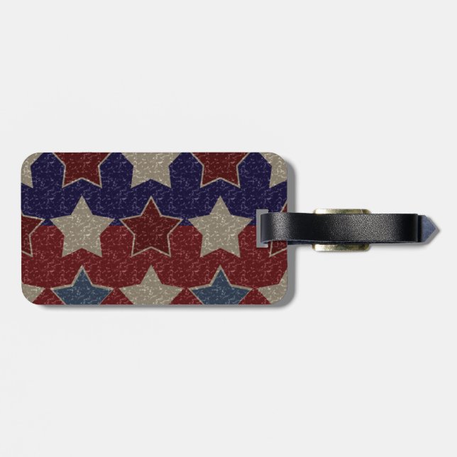 Vintager Stern-Gepäck-Americanaumbau Gepäckanhänger (Rückseite horizontal)