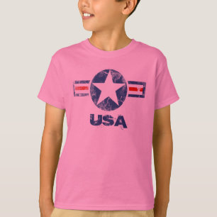 Vintager Stern patriotischer USA-T - Shirt
