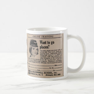 Vintager Stewardess Tasse