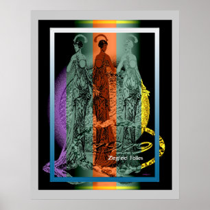 Vintager Stil, 1919 Follies Poster