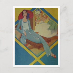 Vintager Stil 1931 Postkarte