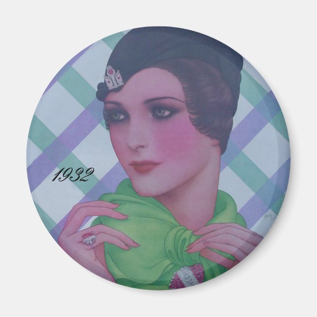 Vintager Stil 1932 Magnet (Vorne)