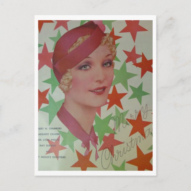 Vintager Stil 1932 Postkarte (Vorderseite)