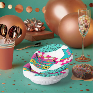 Vintager Stil 1991 Stereo Pappteller