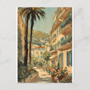 Vintager Stil Cannes Französisch Reisen Wasserfarb Postkarte