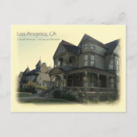 Vintager Stil Carroll Ave. Los Angeles Postcard!