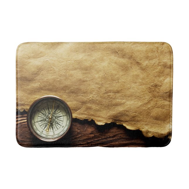 Vintager Stil Compass Bath Mat! Badematte (Vorderseite)