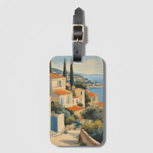 Vintager Stil Cote d'Azur Französisch Reisen Wasse Gepäckanhänger