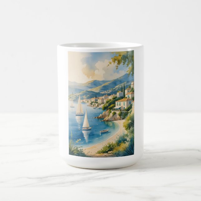 Vintager Stil Cote D'Azur Kaffeetasse (Mittel)