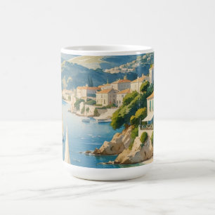 Vintager Stil Cote D'Azur Kaffeetasse