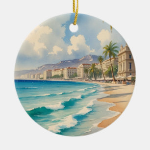 Vintager Stil Cote D'Azur Keramik Ornament