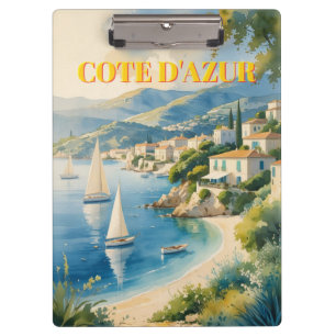 Vintager Stil Cote D'Azur Klemmbrett