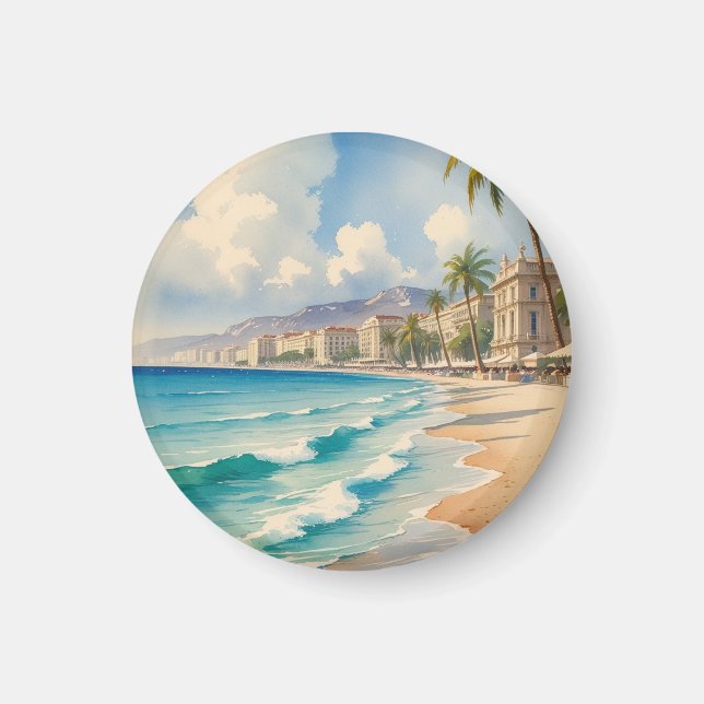 Vintager Stil Cote D'Azur Magnet (Vorne)