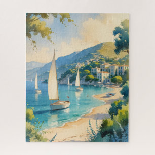 Vintager Stil Cote D'Azur Puzzle