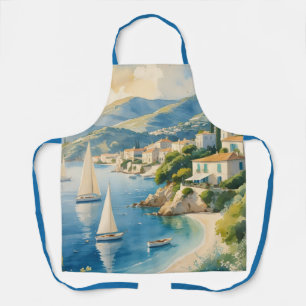 Vintager Stil Cote D'Azur Schürze