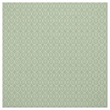Vintager Stil Deko Muster Print Sage Green Ecru 