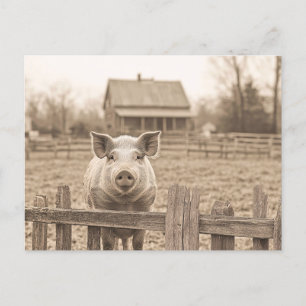 Vintager Stil der Farm Postkarte