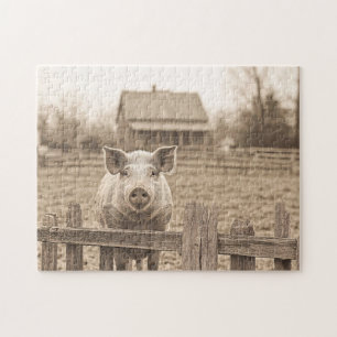 Vintager Stil der Farm Puzzle