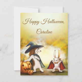 Vintager Stil der Halloween-Postkarte Postkarte