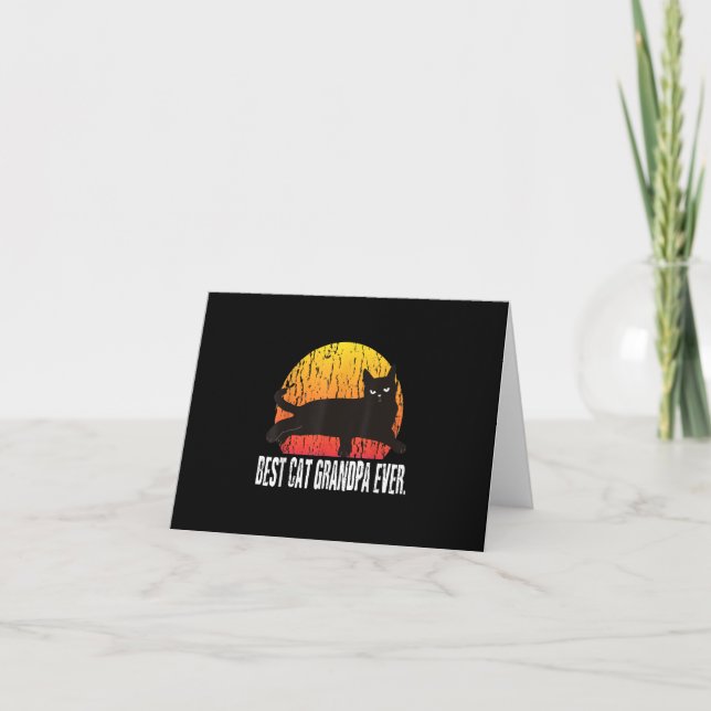 Vintager Stil der Katze | Cat Retro Geschenk Karte (Vorderseite)