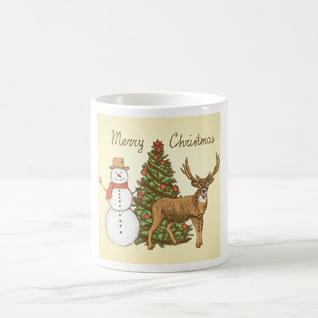 Vintager Stil Frohe Weihnachten Kaffeetasse (Von Creator hochgeladen)
