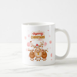 Vintager Stil Frohe Weihnachten Tasse mit Hirsch