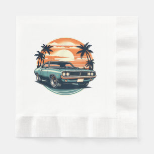 Vintager Stil für Muskelkater Serviette