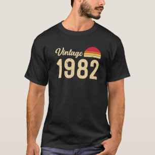 Vintager Stil Geboren 1982 T S Retro 40. Geburtsta T-Shirt