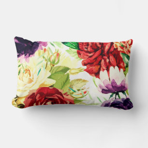 Vintager Stil Große Blume Lendenkissen