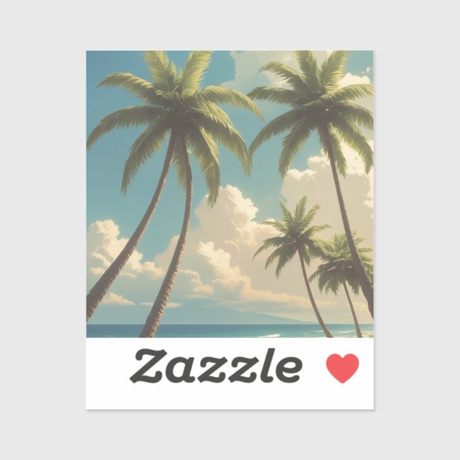 Vintager Stil Hawaii Reise Aloha Von Hawaii Aufkleber (Blatt)