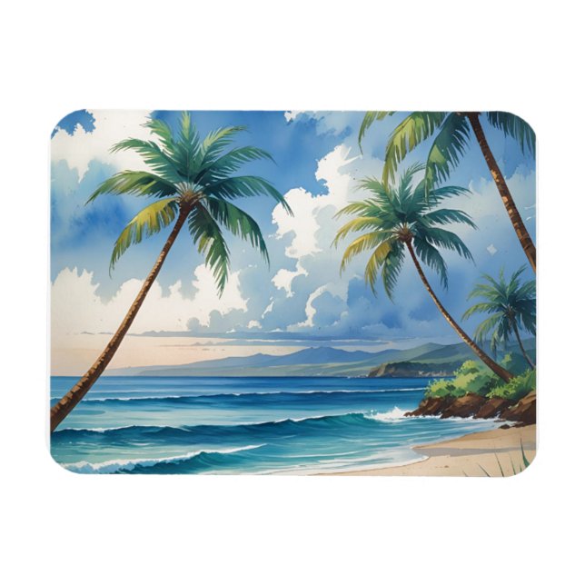 Vintager Stil Hawaii Reise Aloha Von Hawaii Magnet (Horizontal)