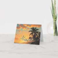 Vintager Stil Hawaiian Reisen Küste Meer Sunset