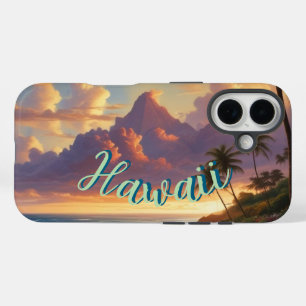 Vintager Stil Hawaiian Travel Honolulu Mittelpazif iPhone 16 Hülle