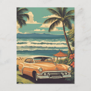 Vintager Stil Hawaiian Travel Honolulu Mittelpazif Feiertagspostkarte