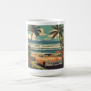 Vintager Stil Hawaiian Travel Honolulu Mittelpazif Kaffeetasse