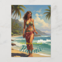 Vintager Stil Hawaiian Travel Honolulu Mittelpazif